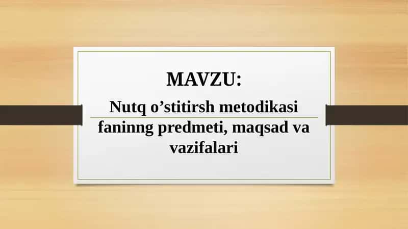 Nutqo’stitirshmetodikasi 1