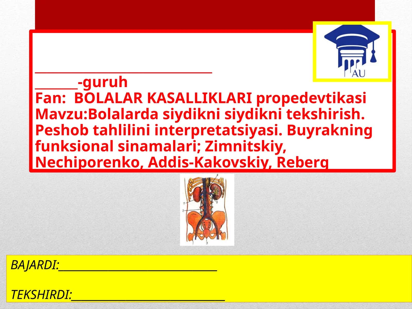 BOLALAR KASALLIKLARI propedevtikasi 1