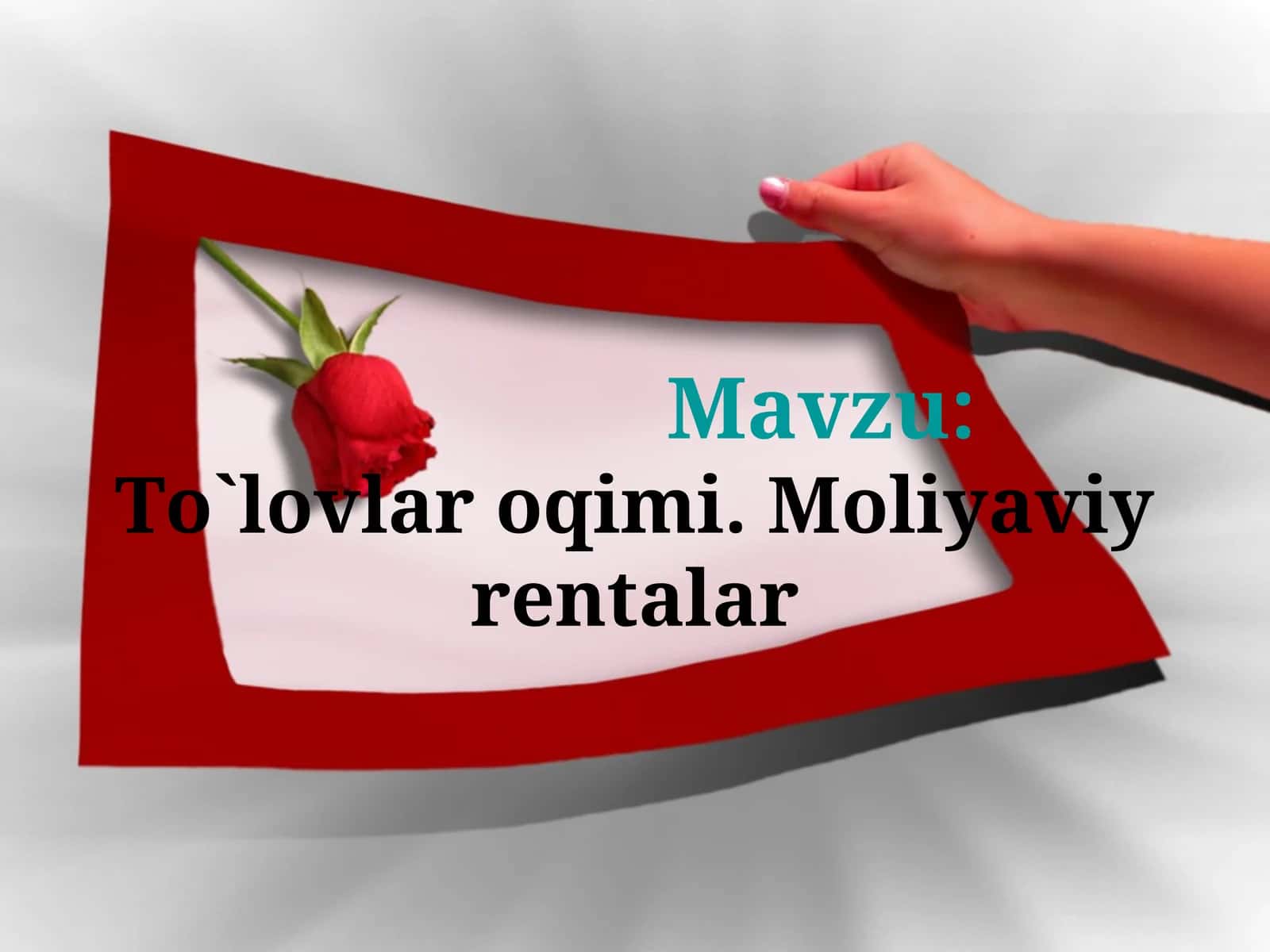 To'lоvlar оqimi. Mоliyaviy rеntalar 1