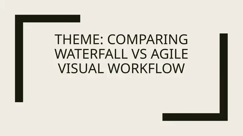 Waterfall vs Agile Visual Workflow 1