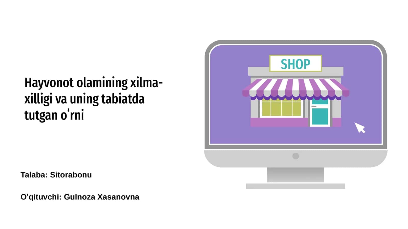 Hayvonot olamining xilma-xilligi va uning tabiatda tutgan oʻrni 1