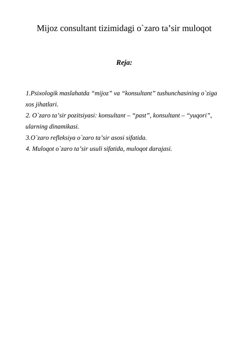 Psixologik Maslahat 1