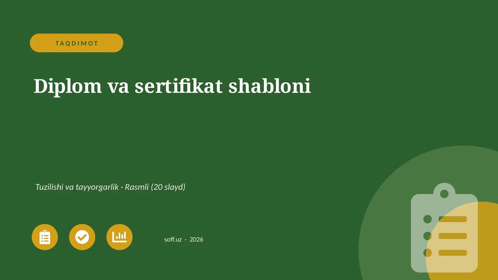 Diplom va sertifikat shabloni 1