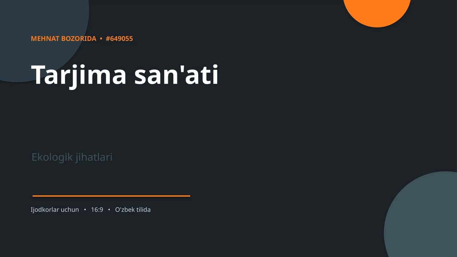 Tarjima san'ati 1