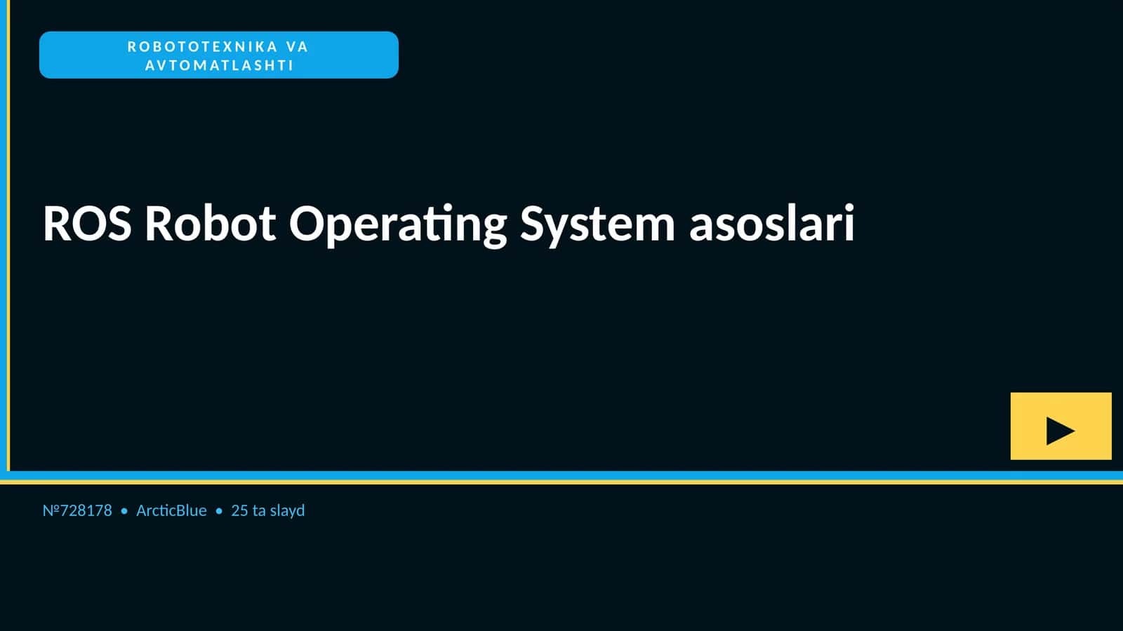ROS Robot Operating System asoslari 1