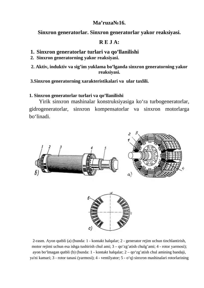 Sinxron generatorlar 1
