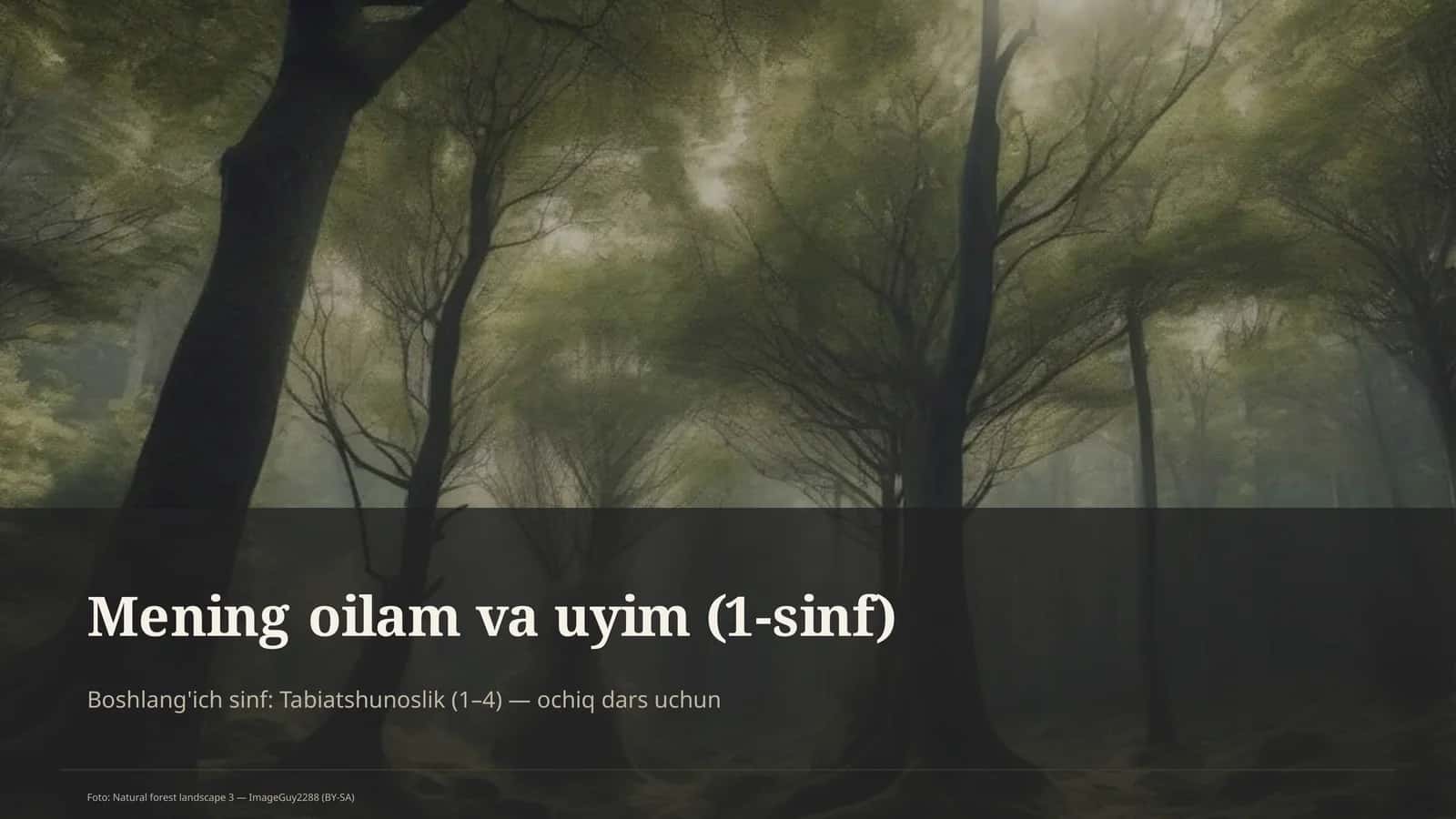 Mening oilam va uyim (1-sinf) 1
