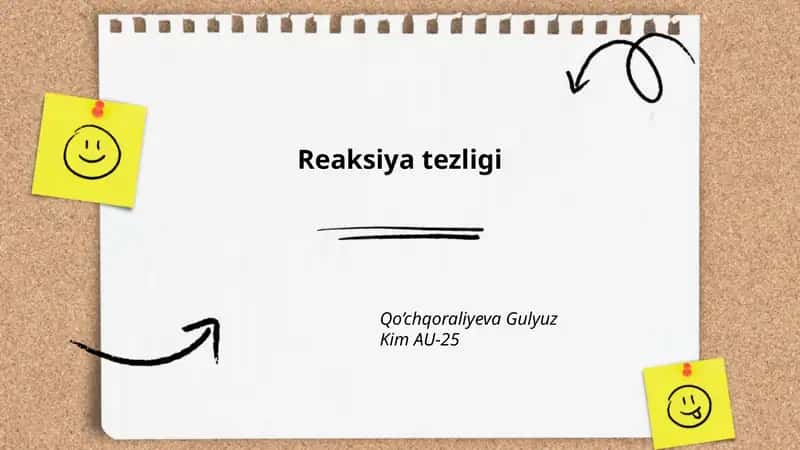 Reaksiya tezligi 1