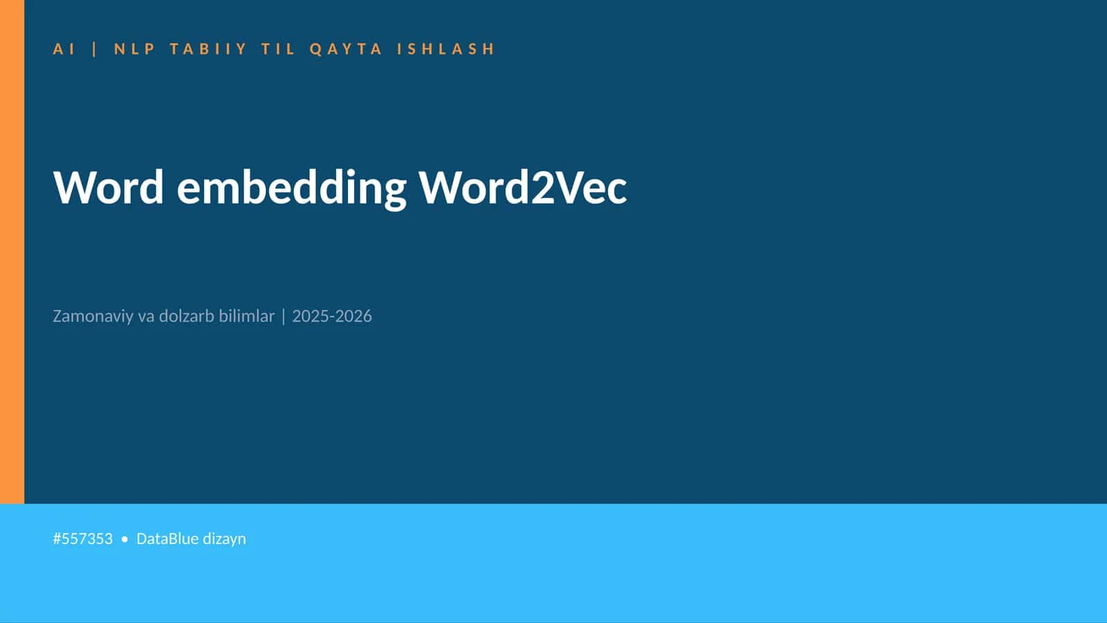 Word embedding Word2Vec 1