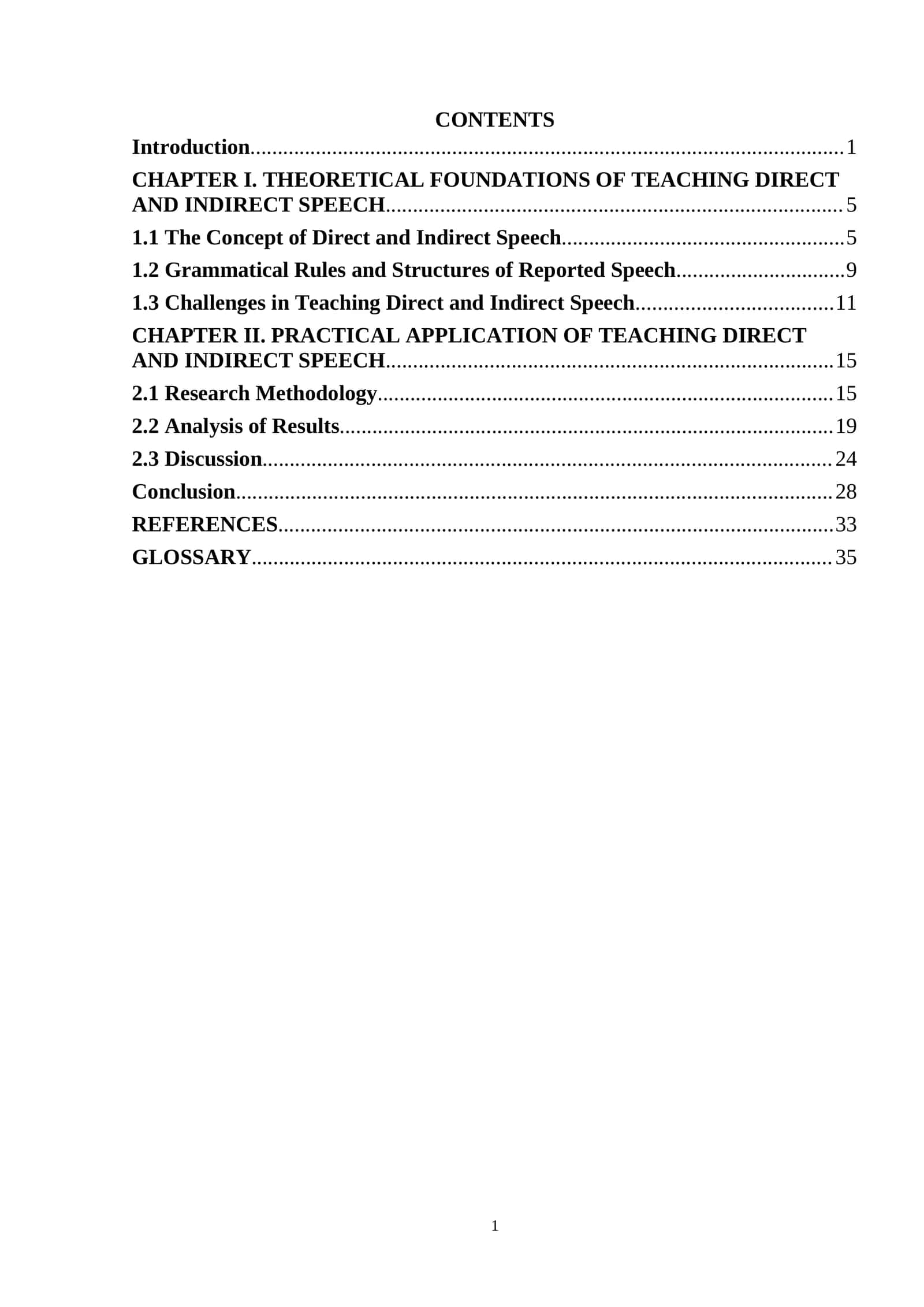 PRACTICAL APPLICATION OF TEACHING DIRECT AND INDIRECT SPEECH 1