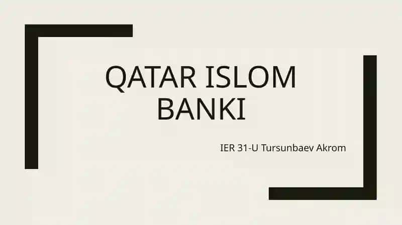 Qatar Islom Banki