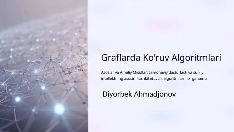 Graflarda Ko'ruv Algoritmlari 1
