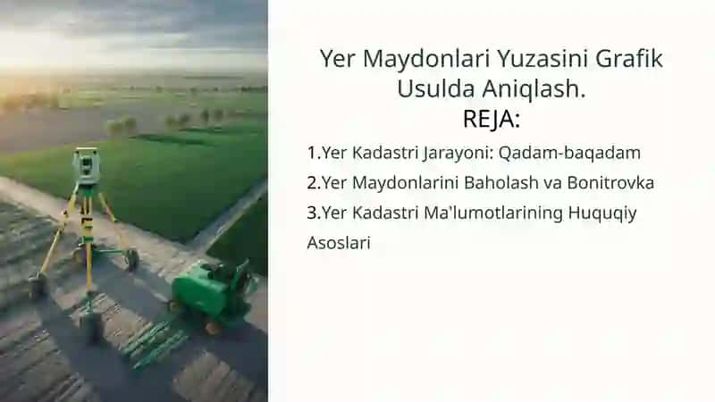 Yer Maydonlari Yuzasini Grafik Usulda Aniqlash 1