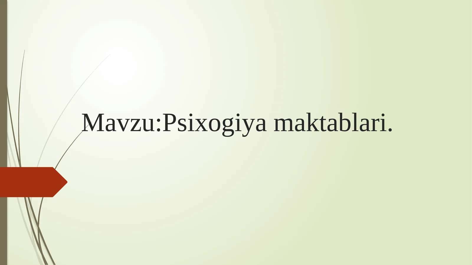 Psixologiya maktablari 1
