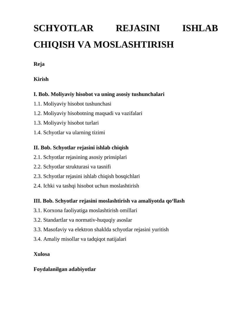 Schyotlar Rejasi 1