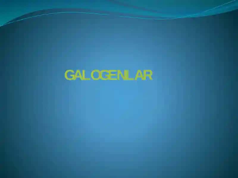 Galogenlar
