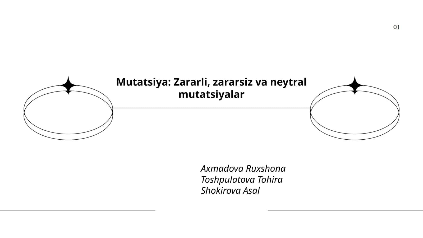 Mutatsiya: Zararli, zararsiz va neytral mutatsiyalar 1