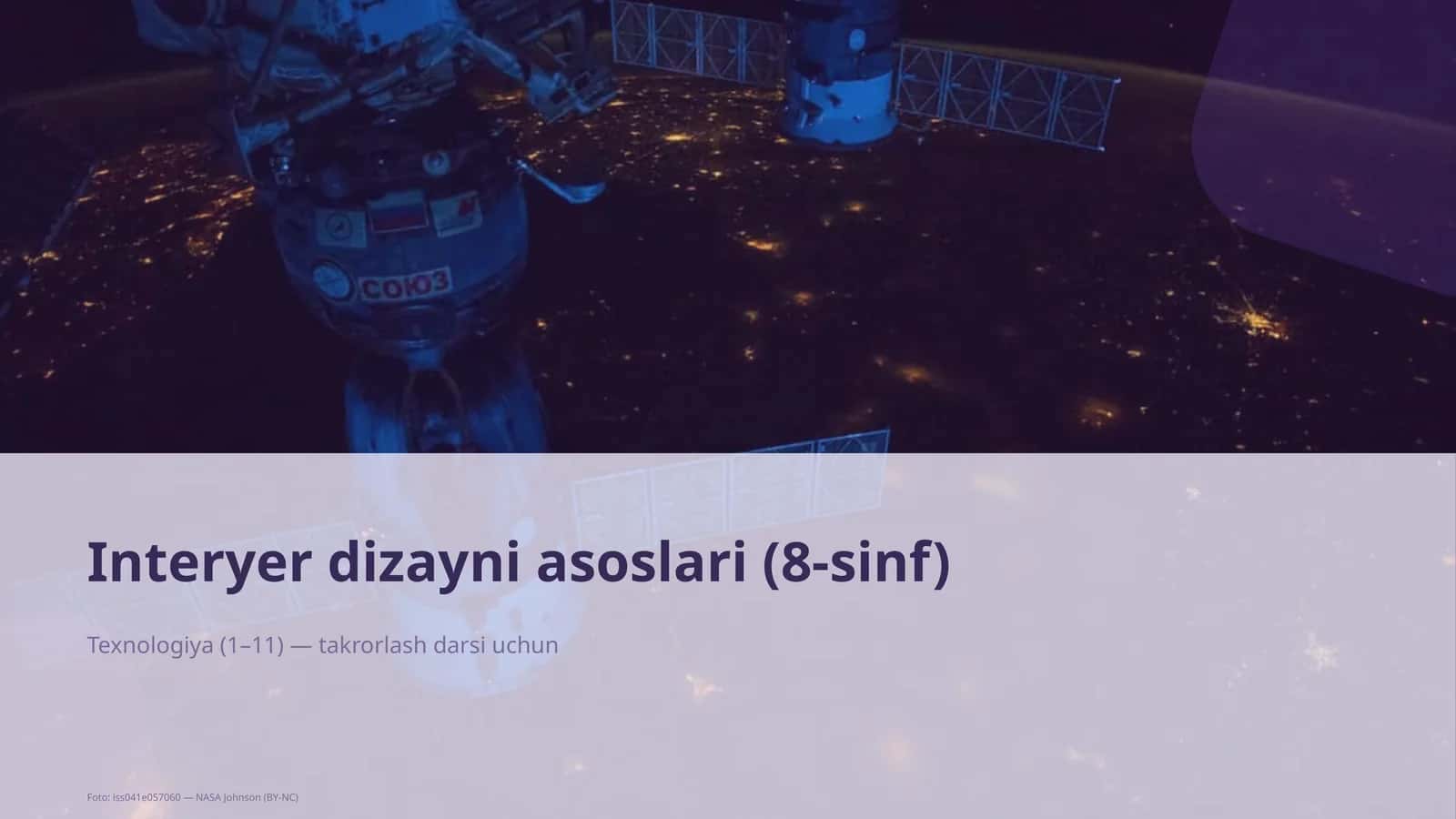 Interyer dizayni asoslari (8-sinf) 1
