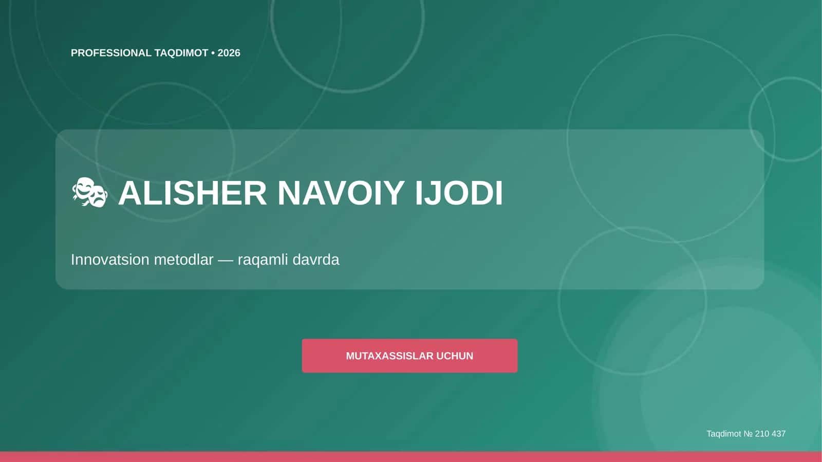 Alisher Navoiy Ijodi: Innovatsion Metodlar 1