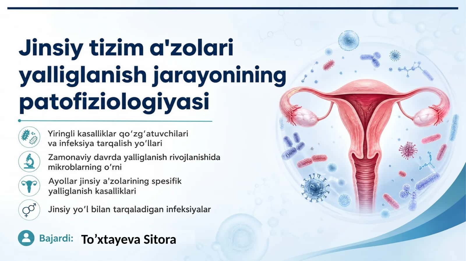 Jinsiy azolarning yallig'lanish jarayonlari patfizologiyasi 1