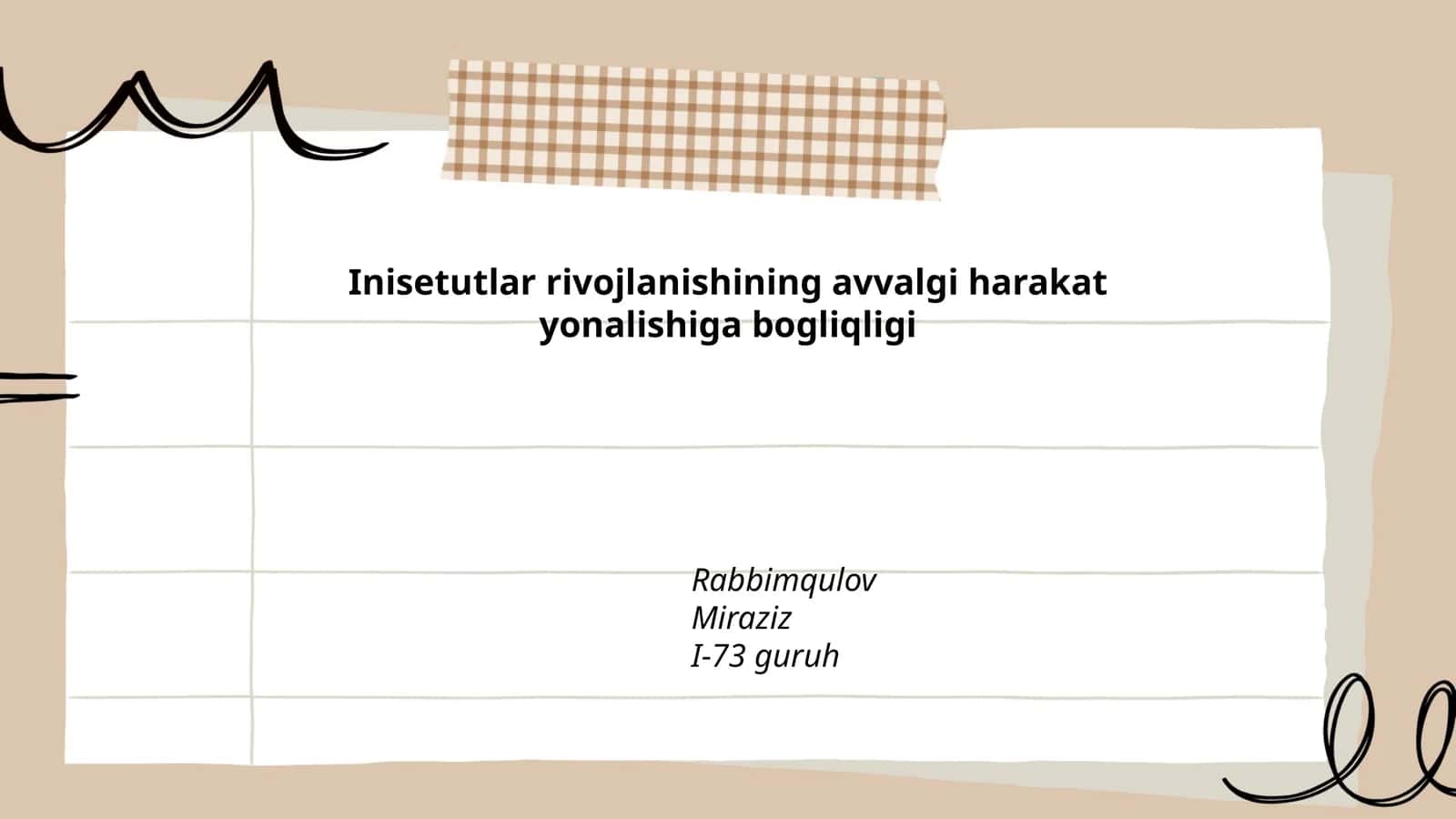 Ilgari harakat yo‘nalishining tarixi 1
