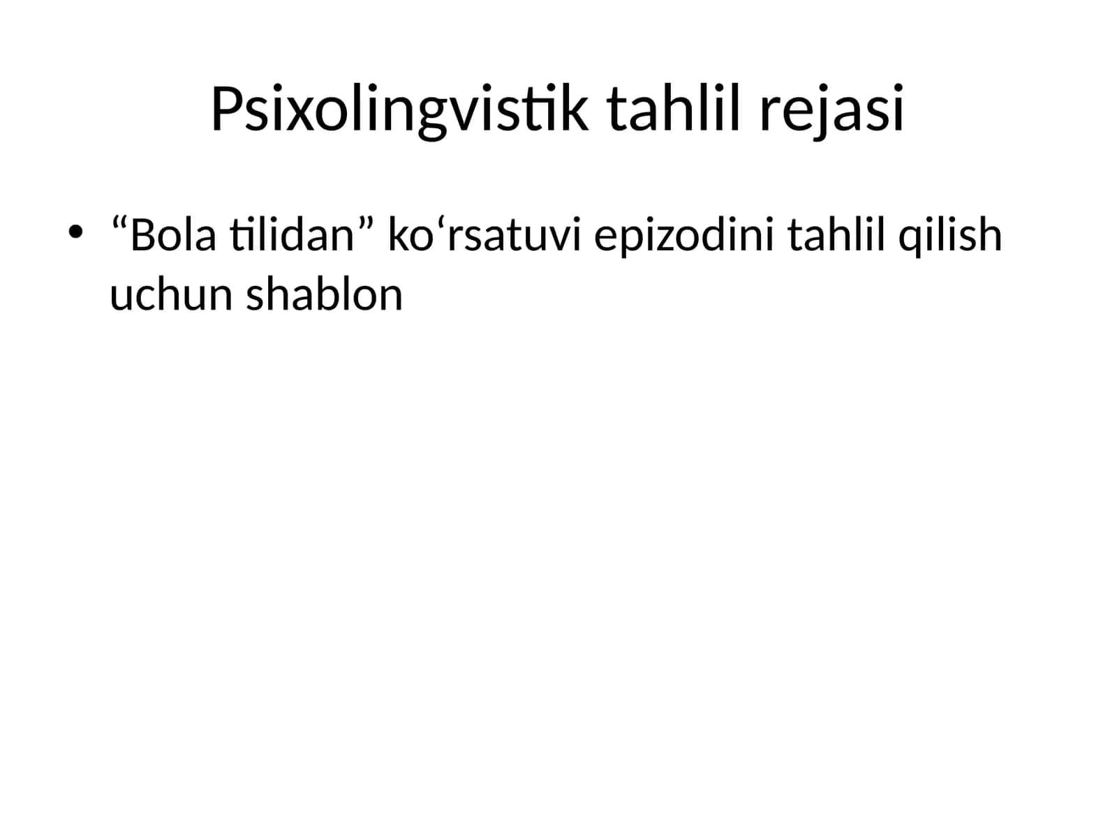 Psixolingvistik tahlil rejasi 1