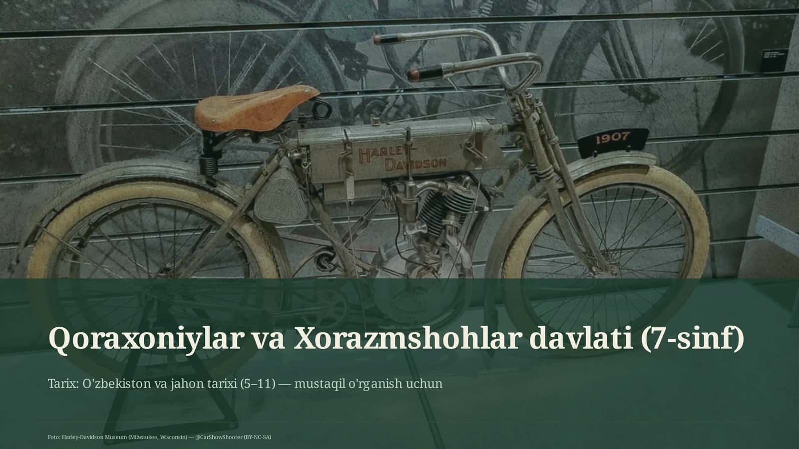 Qoraxoniylar va Xorazmshohlar davlati (7-sinf) 1