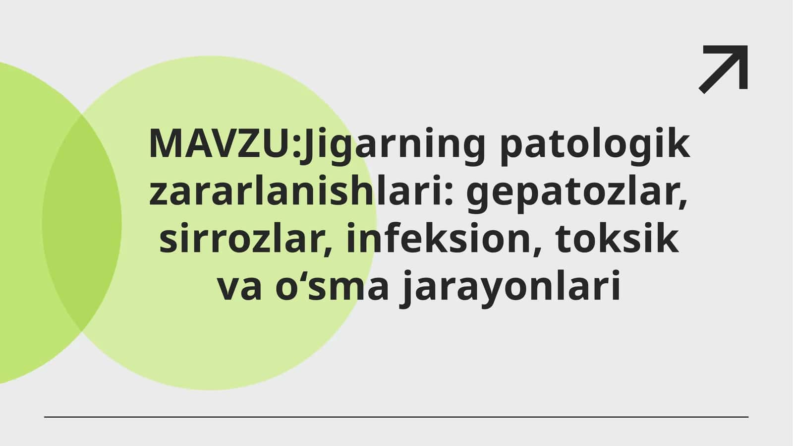 Jigarning patologik zararlanishlari 1