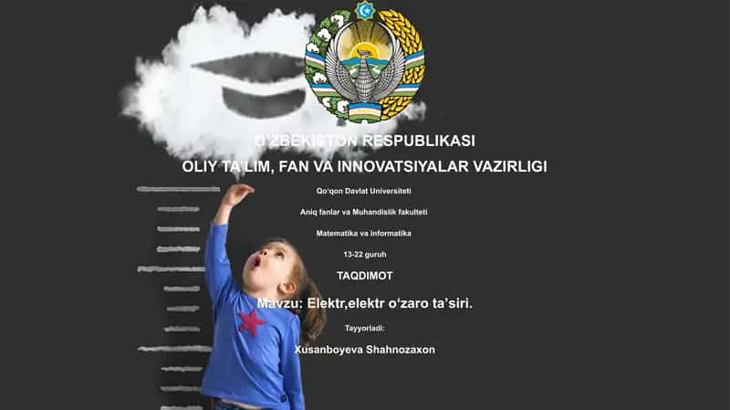 Elektr, elektr oʻzaro taʼsiri 1