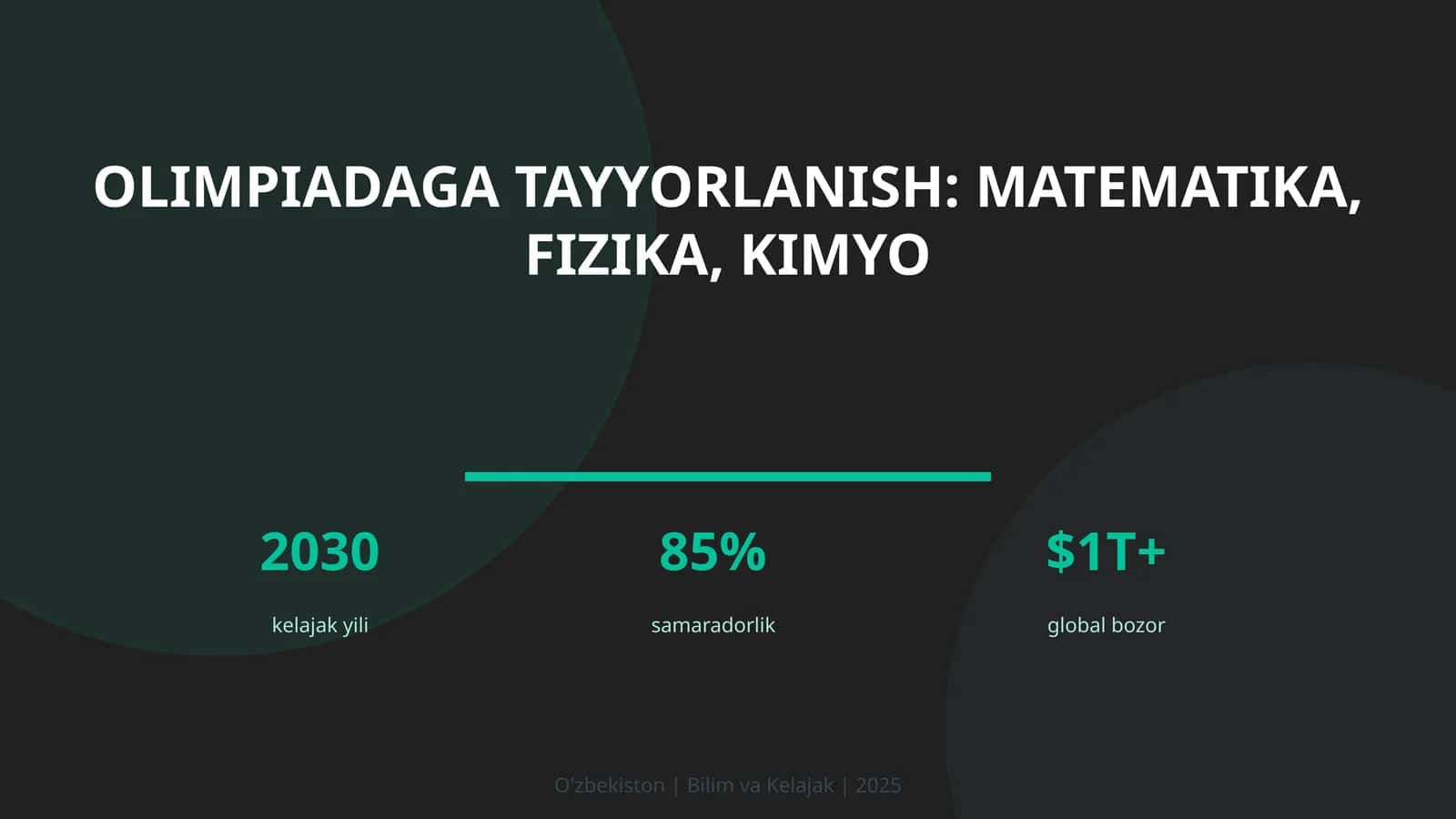 Olimpiadaga tayyorlanish: matematika, fizika, kimyo 1