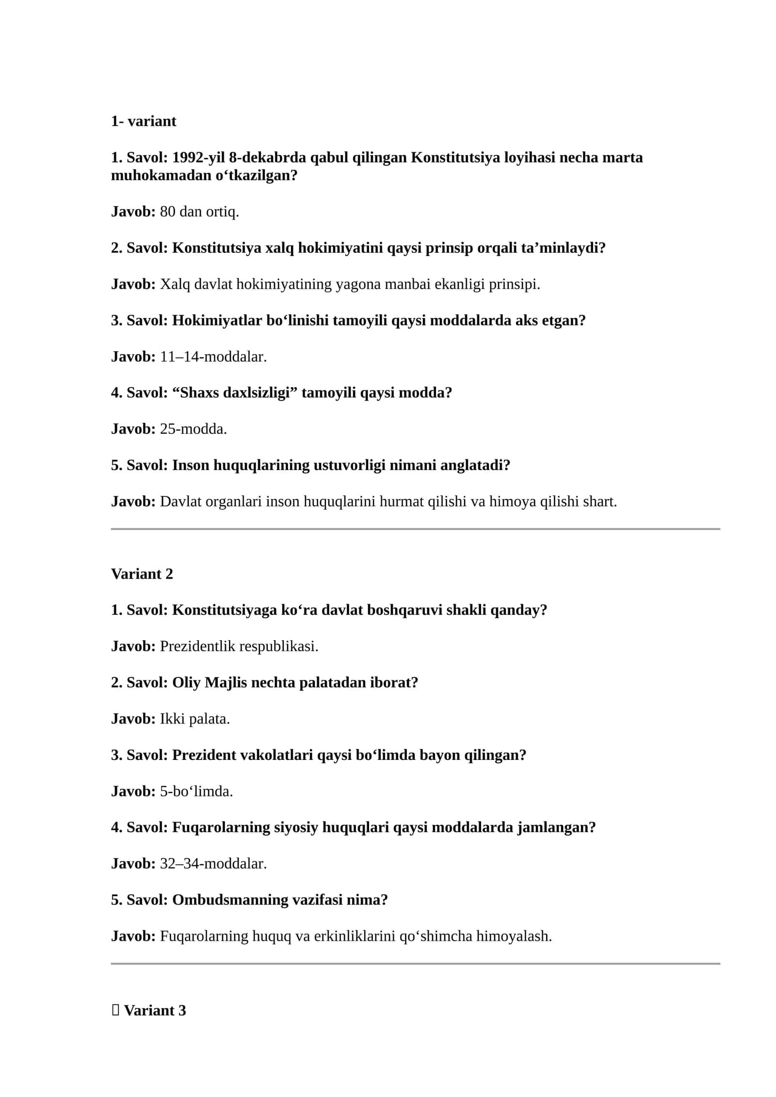 tarix fani boyicha testlar 1