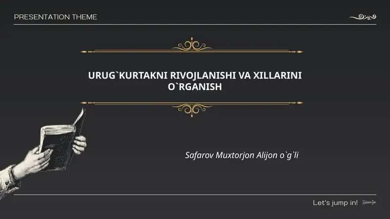 Urug'kurtakni rivojlanishi va xillarini o`rganish 1