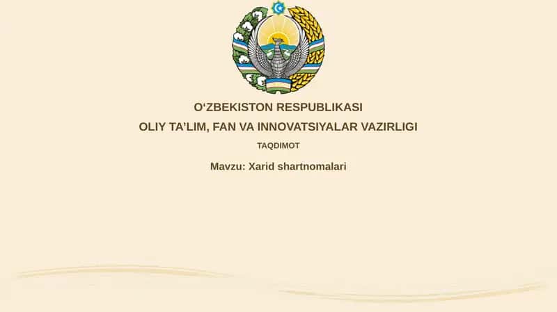 Xaridshartnomalari 1
