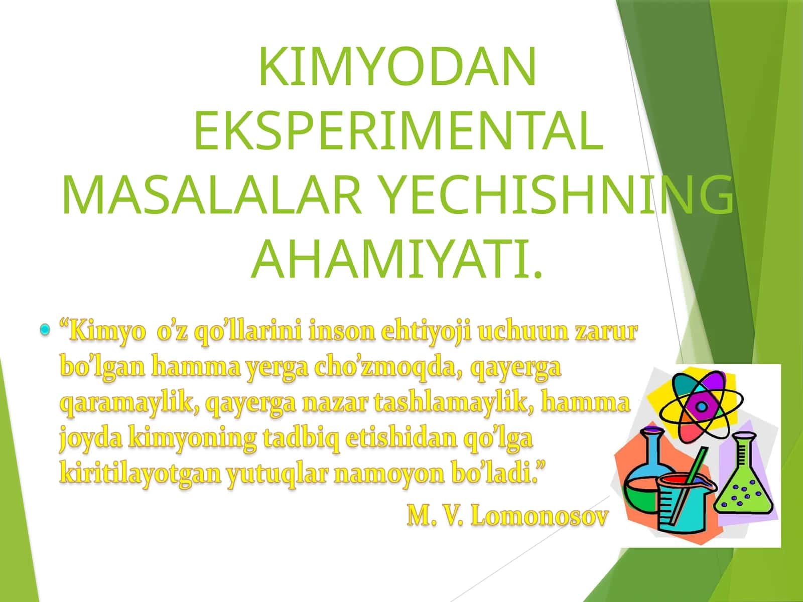 Kimyodan Eksperimental Masalalar Yechishning Ahamiyati 1