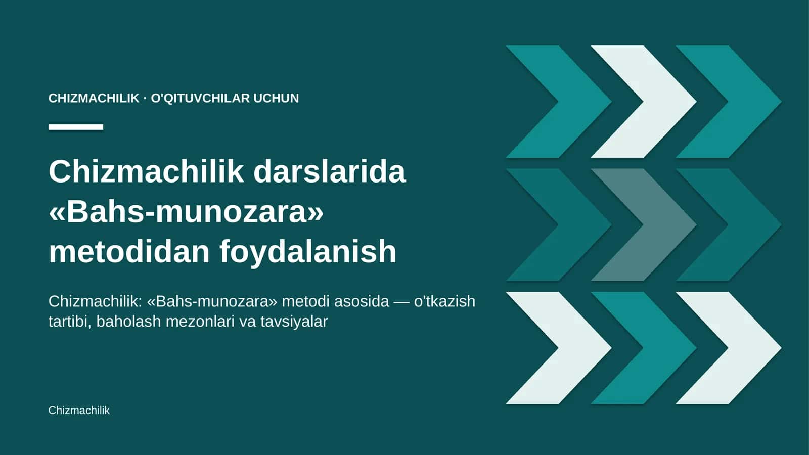 chizmachilik darslarida bahs munozara metodidan foydalanish 5363 1