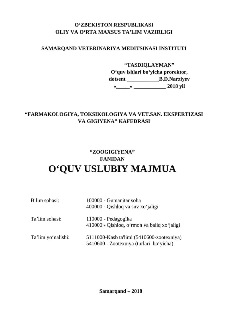 O‘QUV USLUBIY MAJMUA 1