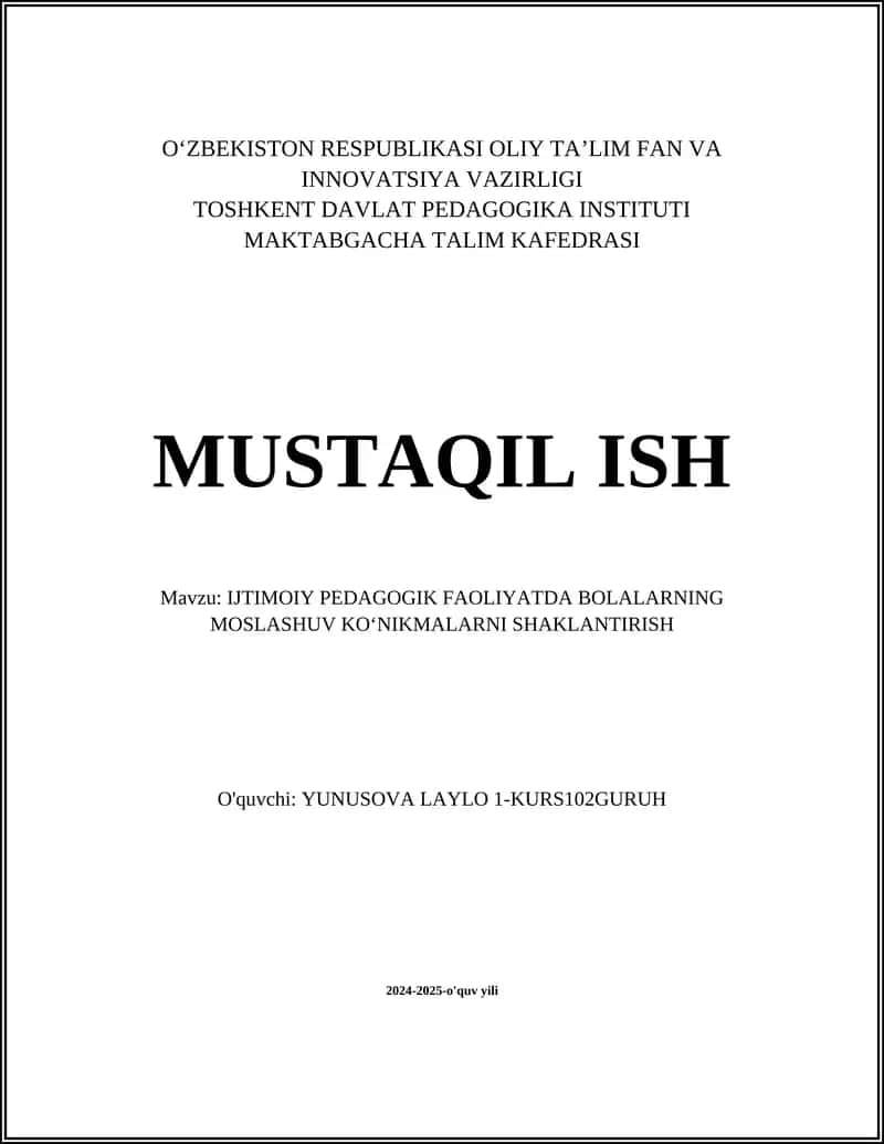 IJTIMOIY PEDAGOGIK FAOLIYATNING MOHIYATI 1