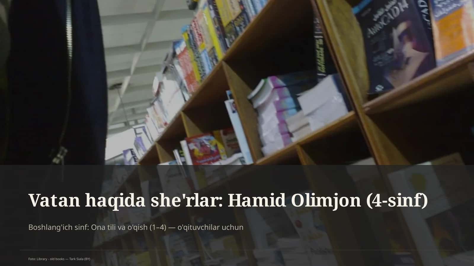 Vatan haqida she'rlar: Hamid Olimjon (4-sinf) 1
