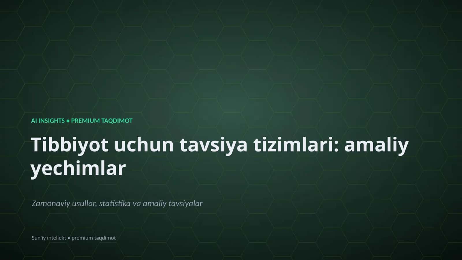 AI INSIGHTS • PREMIUM TAQDIMOT 1
