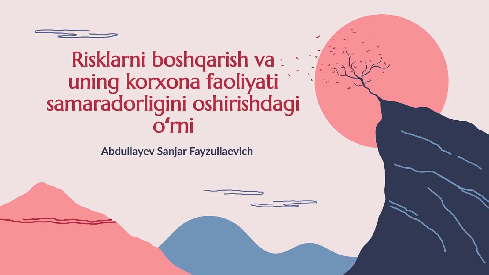 Riklarni boshqarish va uning korxona faoliyati samaradorligini oʻshirishdagi oʻrni 1