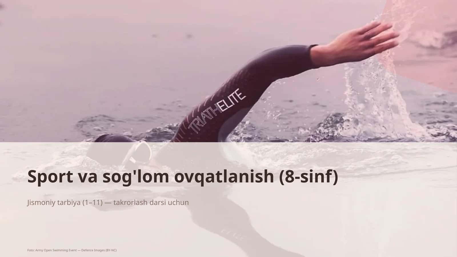 Sport va sog'lom ovqatlanish (8-sinf) 1