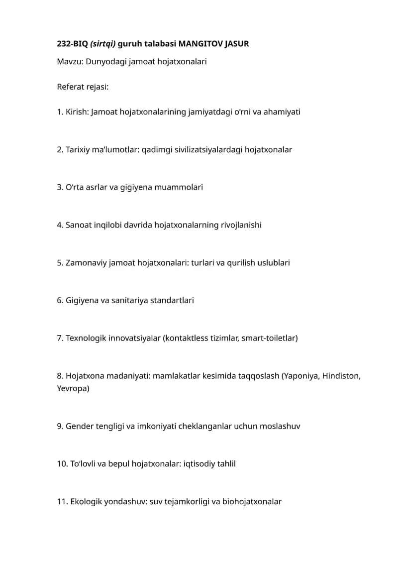 Jamoat hojatxonalari 1