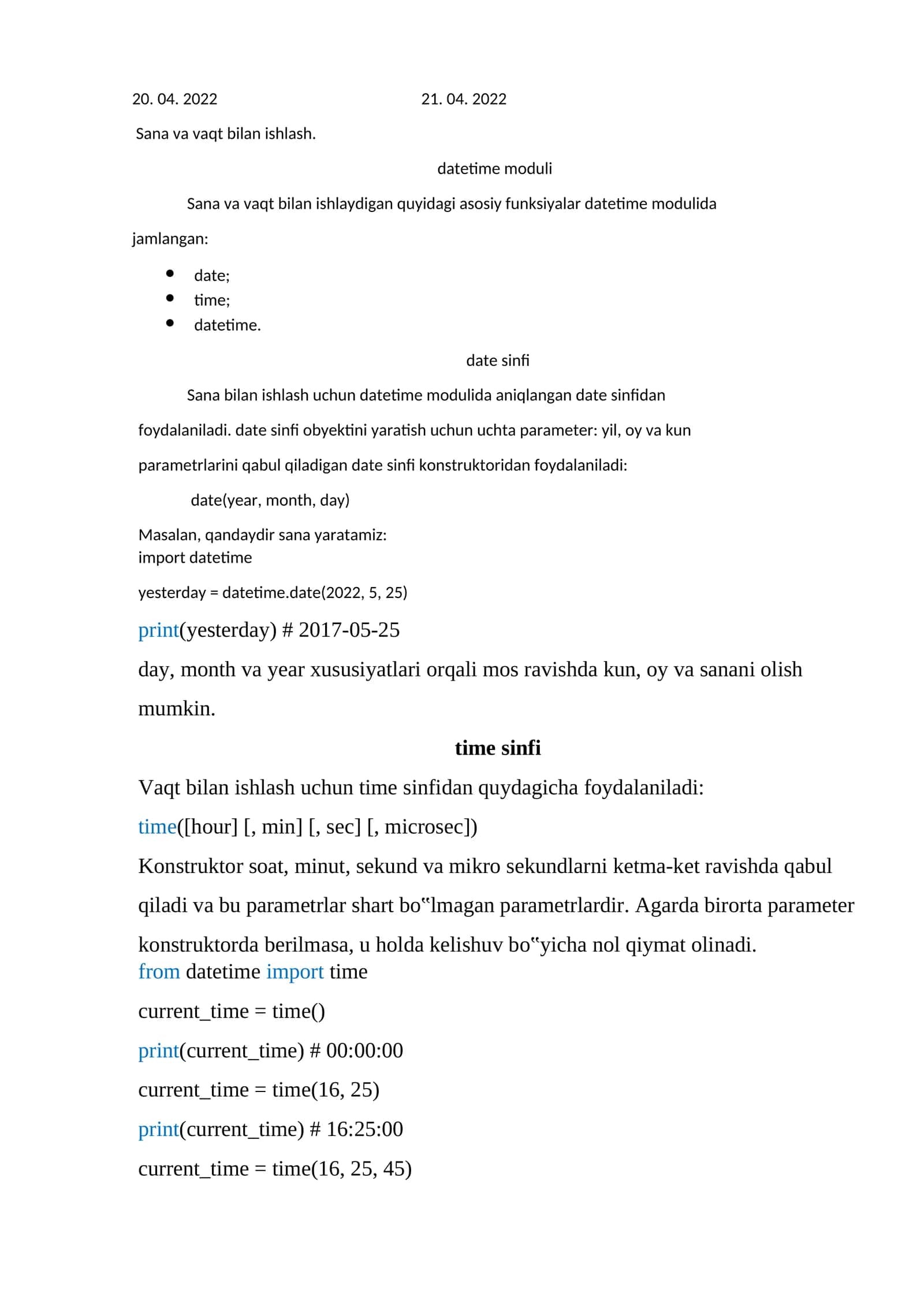 datetime moduli 1