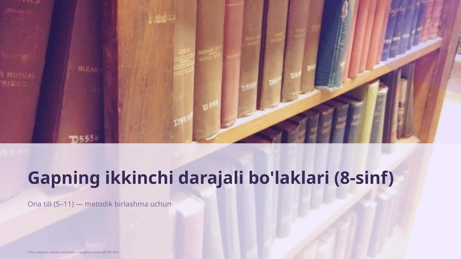 Gapning ikkinchi darajali bo'laklari (8-sinf) 1