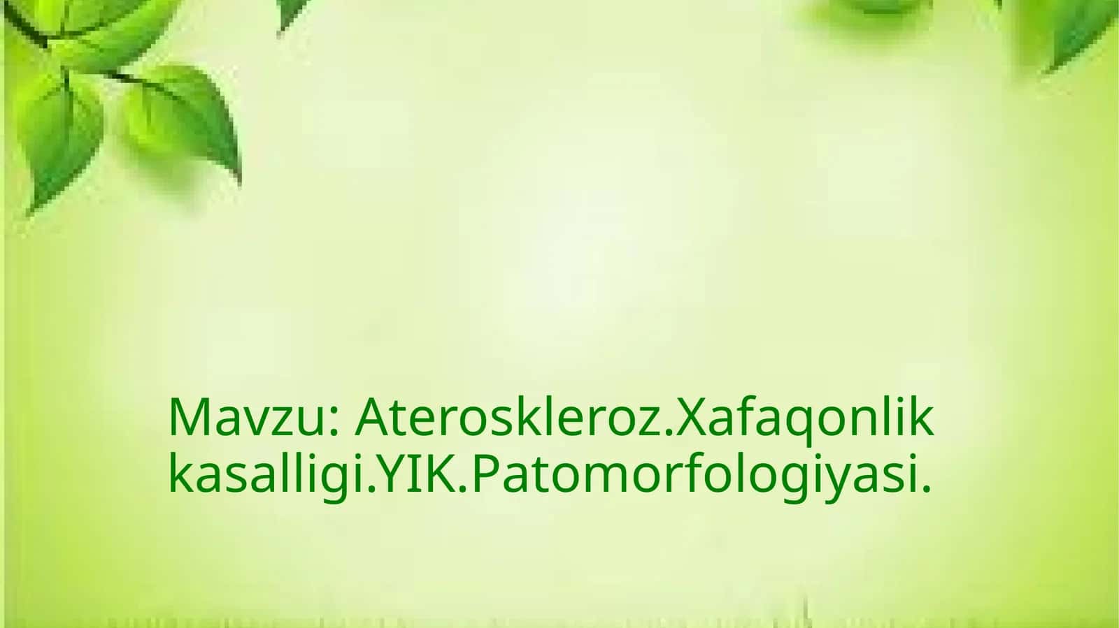 Ateroskleroz 1