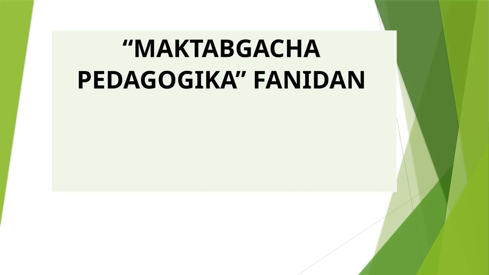 Maktabgacha pedagogikaning boshqa fanlar bilan aloqasi 1