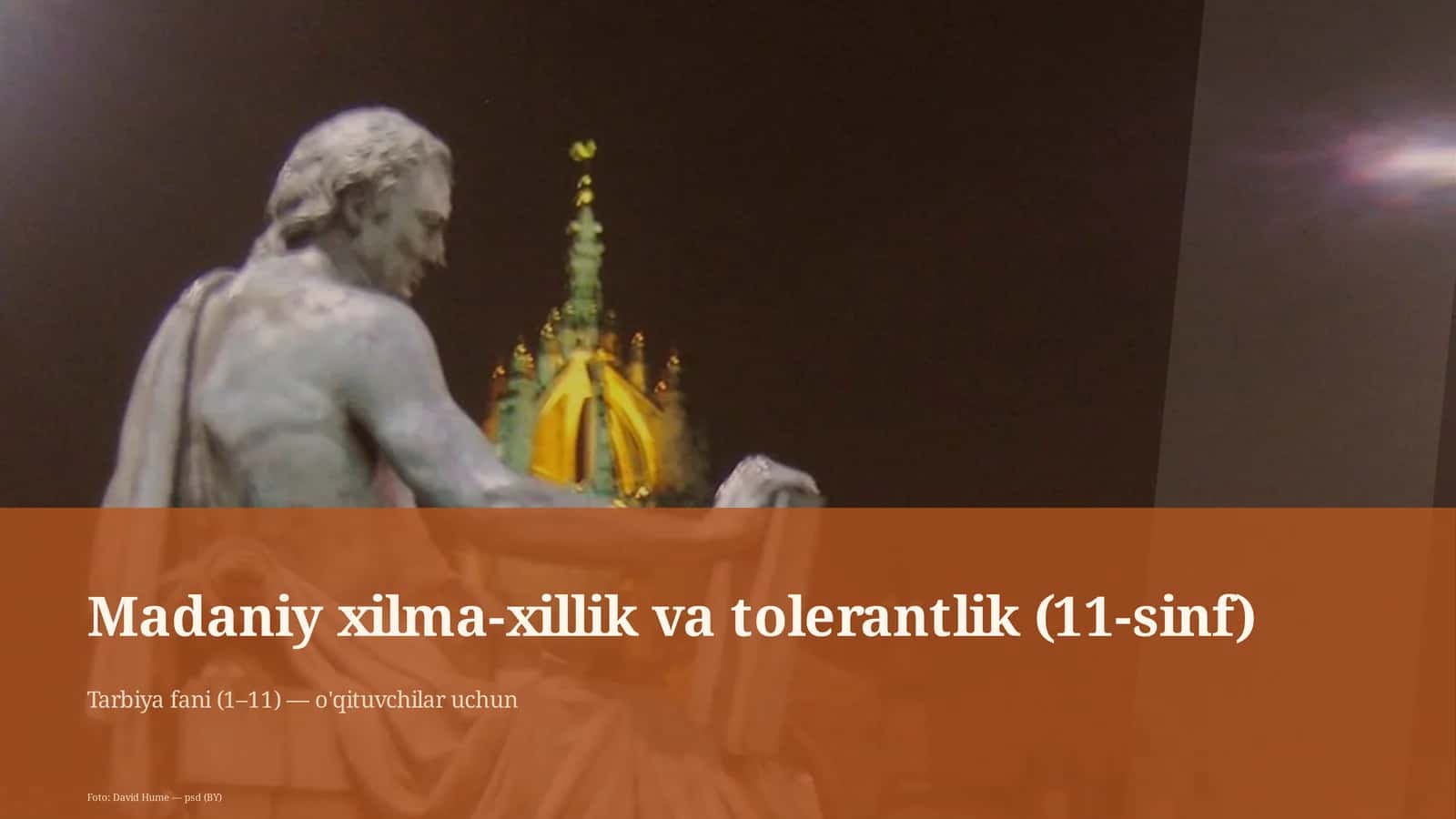 Madaniy xilma-xillik va tolerantlik (11-sinf) 1