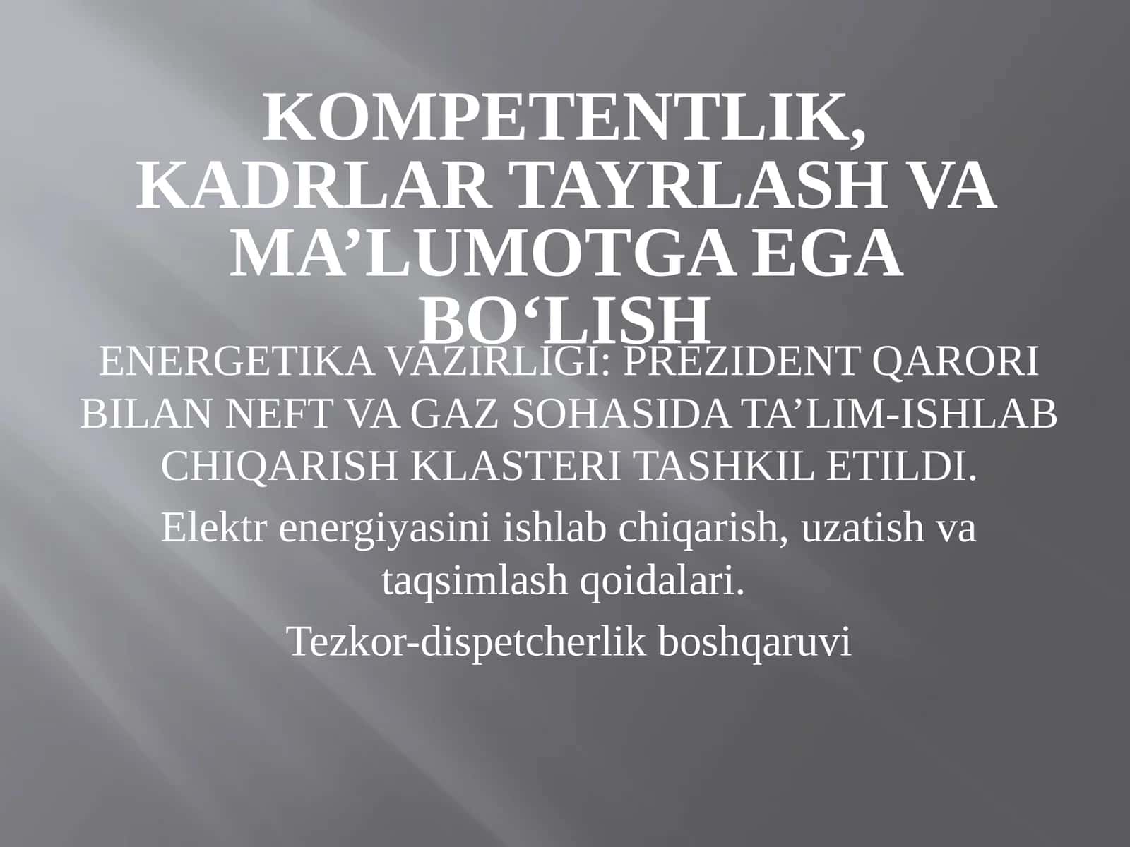 NEFT VA GAZ SOHASIDA TA’LIM-ISHLAB CHIQARISH KLASTERI TASHKIL ETILDI 1