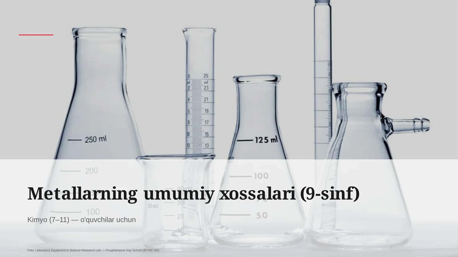 Metallarning umumiy xossalari (9-sinf) 1