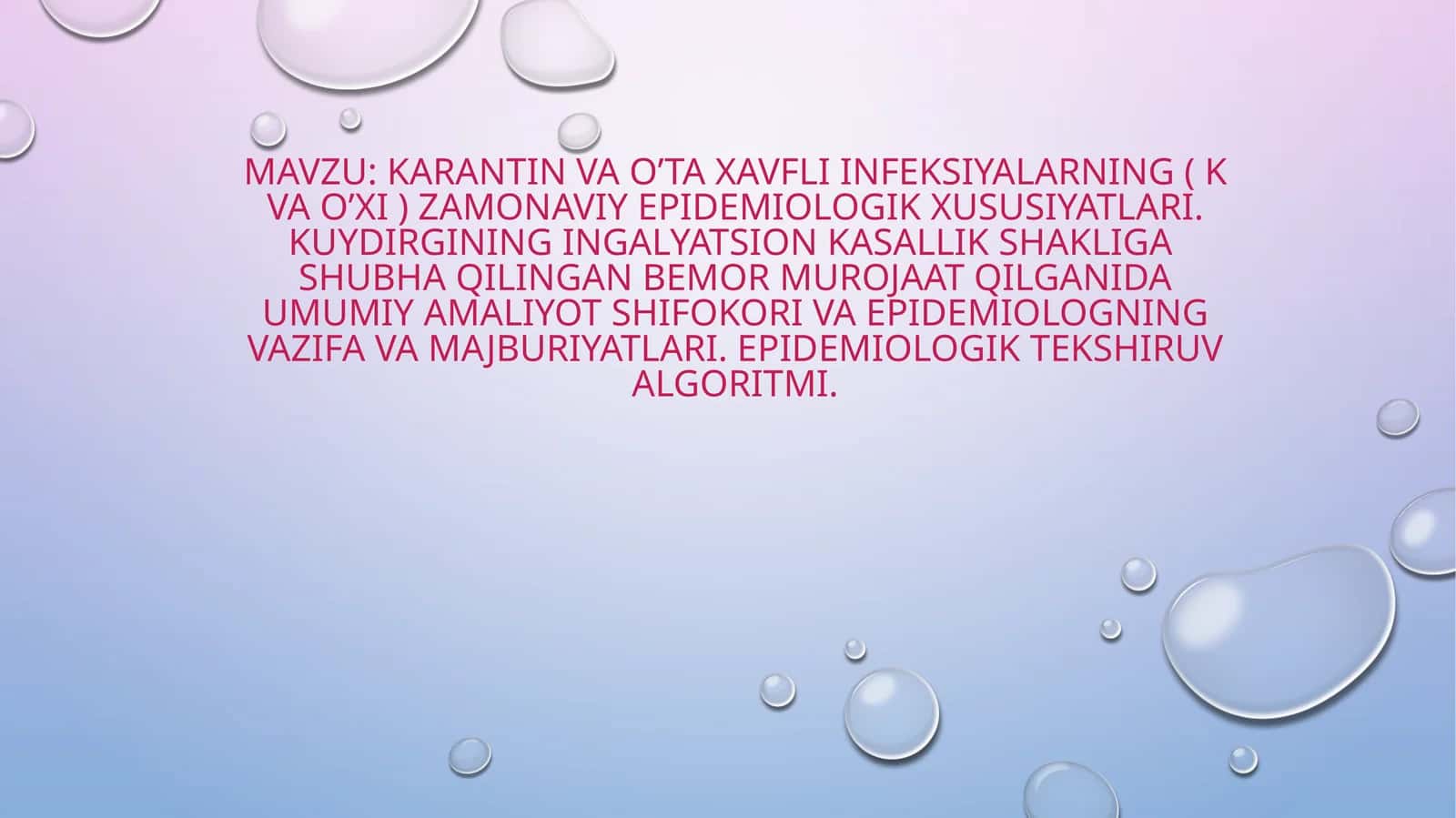 Karantinli infektsiyalar 1